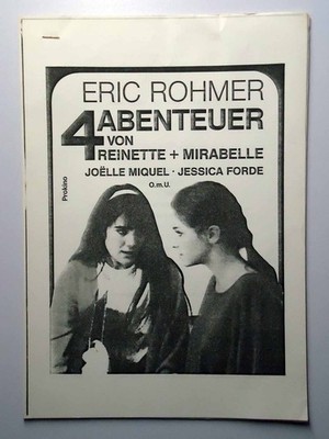 4 Abenteuer von Reinette + Mirabelle - Eric Rohmer - Jessica Forde - Presseheft