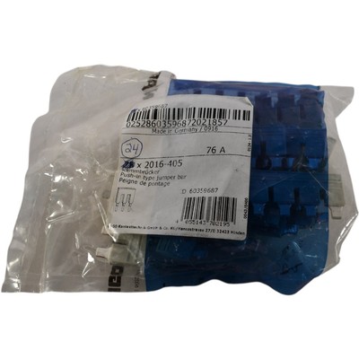 Pack of 24 NEW Wago 2016-405 5 Position Terminal Block, Cross Connection Jumper 