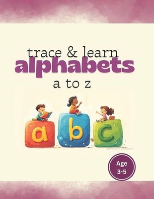 Trace & Learn Alphabets a to z by Bindu Trikha Paperback Book
