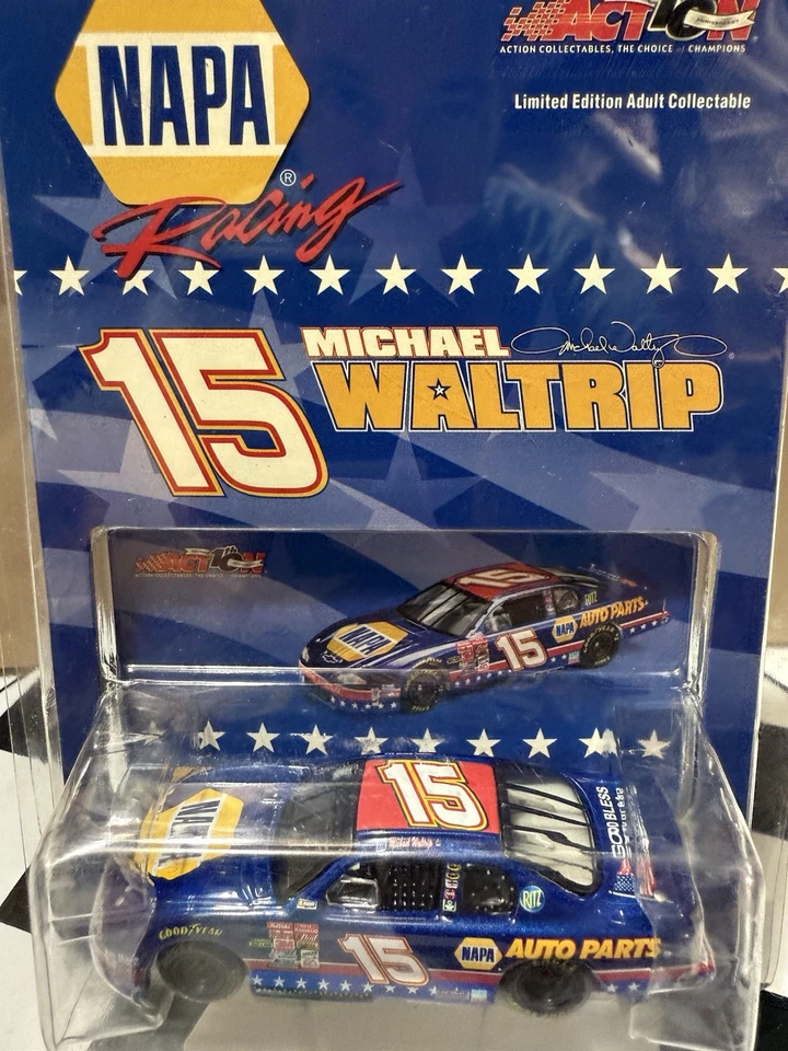 Michael Waltrip #15 NAPA Stars & Stripes 2002 Acción 1/64 Nascar Diecast Foto 3 de 4