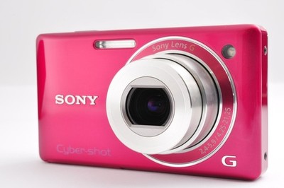 Sony Cyber-shot DSC-W380 Digital Camera Red Compact Tested Good Condition