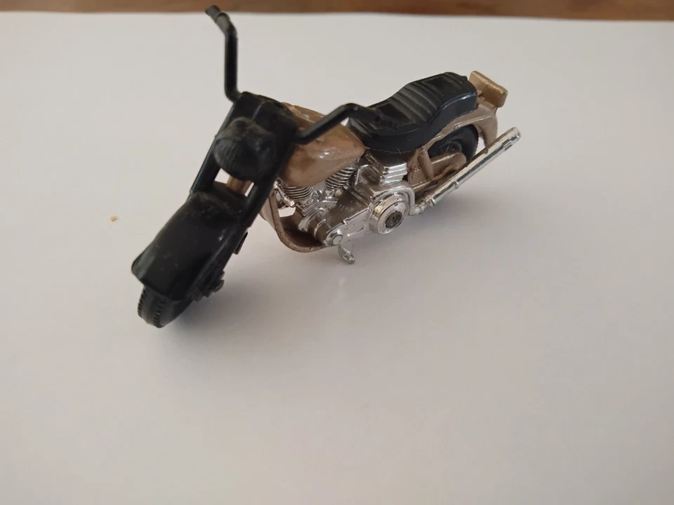 Matchbox 1980 No.50 Motorrad Harley Davidson Gold , Top Zustand , ohne Fahrer - Bild 2 von 4