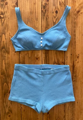 Blue 1970s Vintage Swimwear for Women for sale | eBay