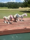 Vintage Playmobile Pony Horses Set Of 3 Replacement