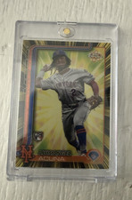 2025 Topps Chrome Radiating Rookies Luisangel Acuna Rookie New York Mets RR-5