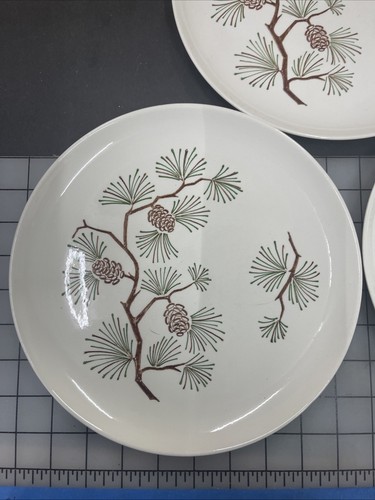 Juego de 3 platos de cena Stetson Misty Pine de 9,5 pulgadas de diámetro sin astillas ni grietas de colección - Imagen 4 de 5