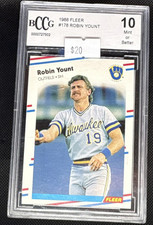 1988 Fleer - Robin Yount #178 GRADED BCCG 10