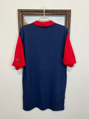 Vintage 90's Nike Arsenal Football Train Shirt Polo Soccer Gunners