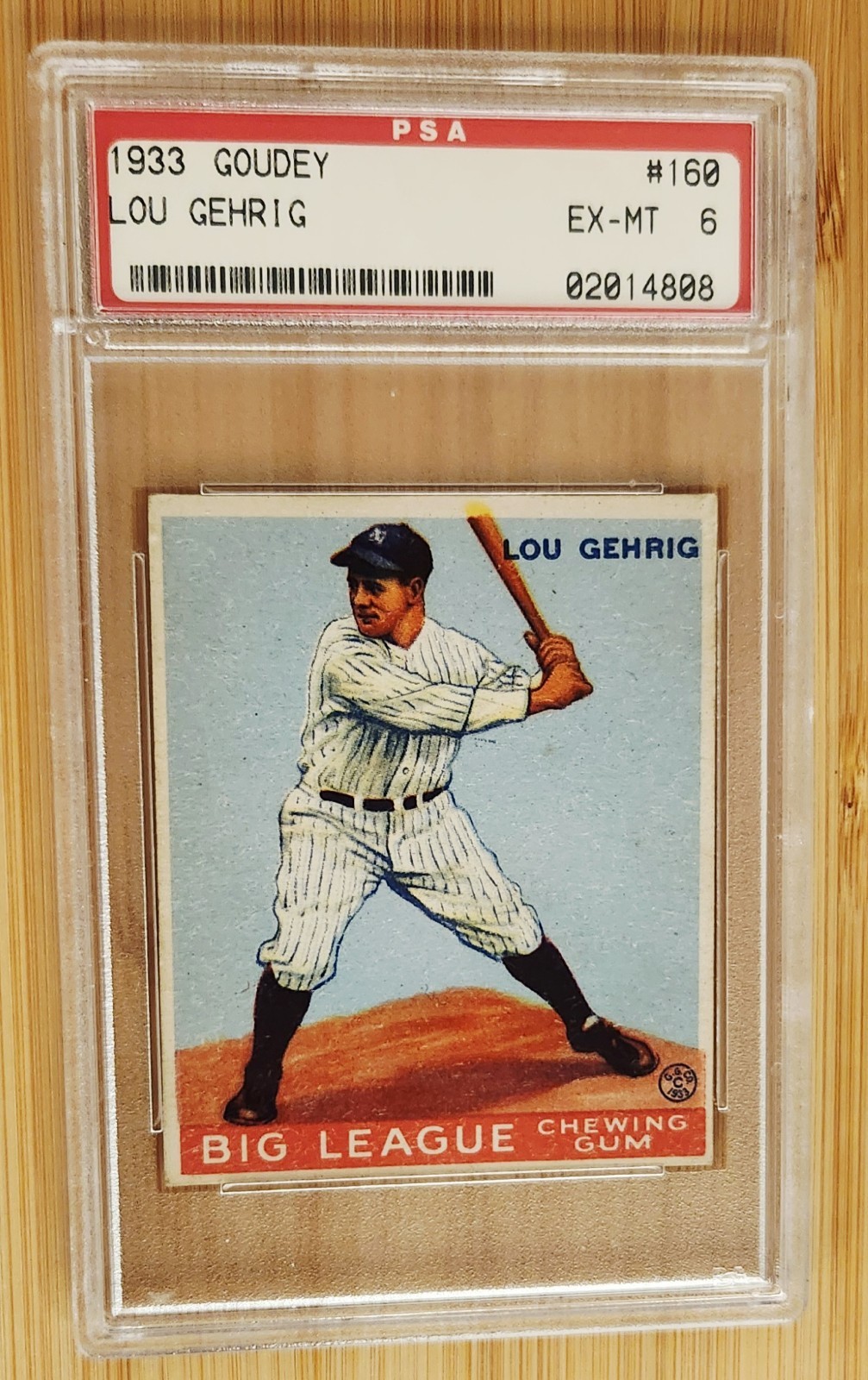 1933 Goudey Lou Gehrig #160 PSA 6