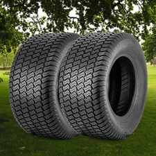Set 2 23x9.50-12 Lawn Mower Tires 23x9.5x12 4Ply Tubeless Turf Tire Heavy Duty