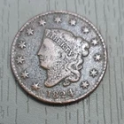 Photo of a 1824-P Large Cent from an eBay listing that sold on Jul 17, 2026