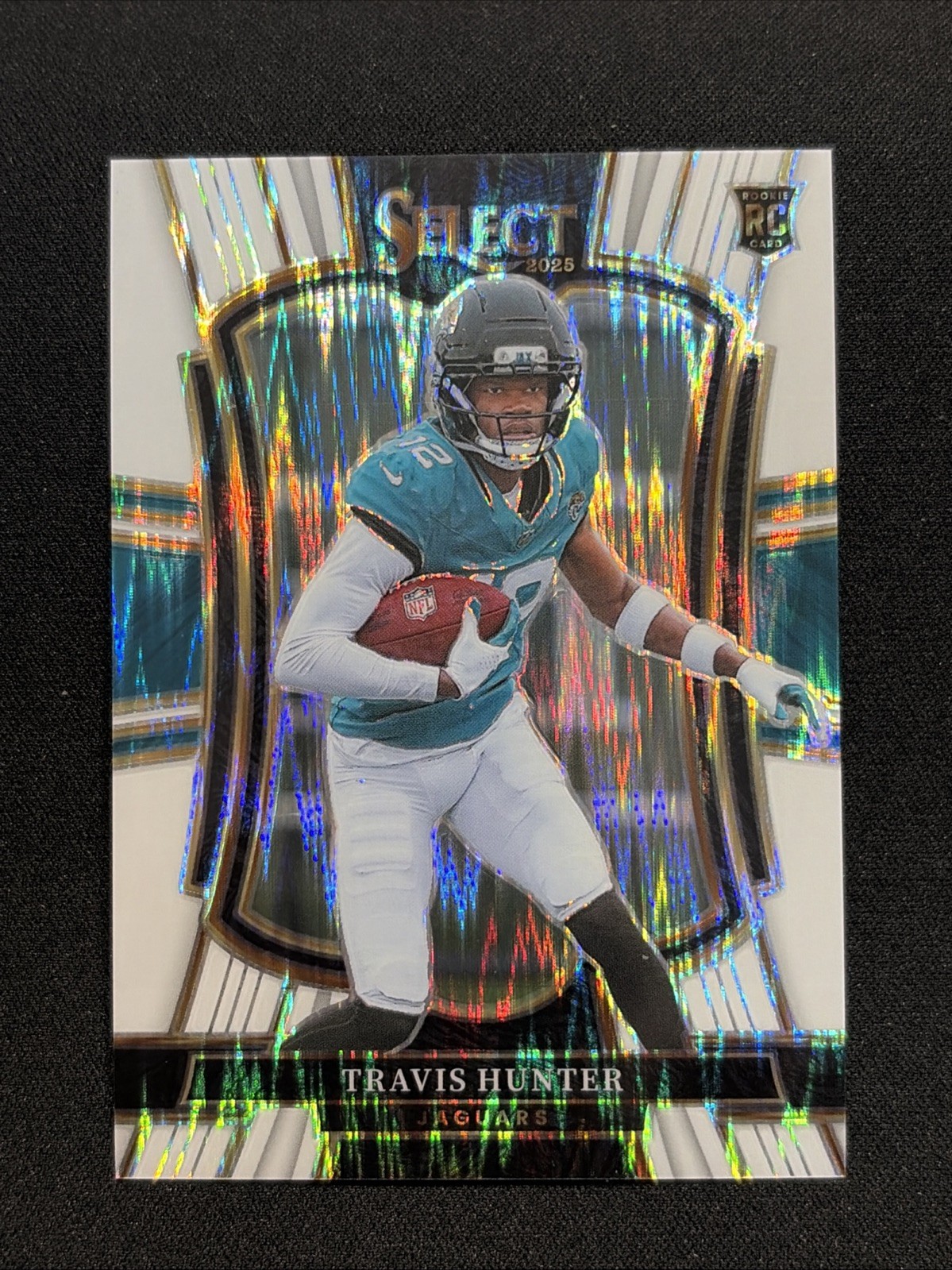 2025 Panini Select Travis Hunter RC Premier Level White Shock Prizm /799 Jags