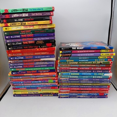 HUGE Lot Of 47 Books By R.L. Stine Vintage Goosebumps and Fear Street