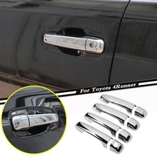 For 2017-2023 Toyota 4Runner ABS Chrome Exterior Door Handle Inserts Trim Cover