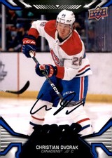2022-23 Upper Deck MVP #106 Christian Dvorak Blue Script