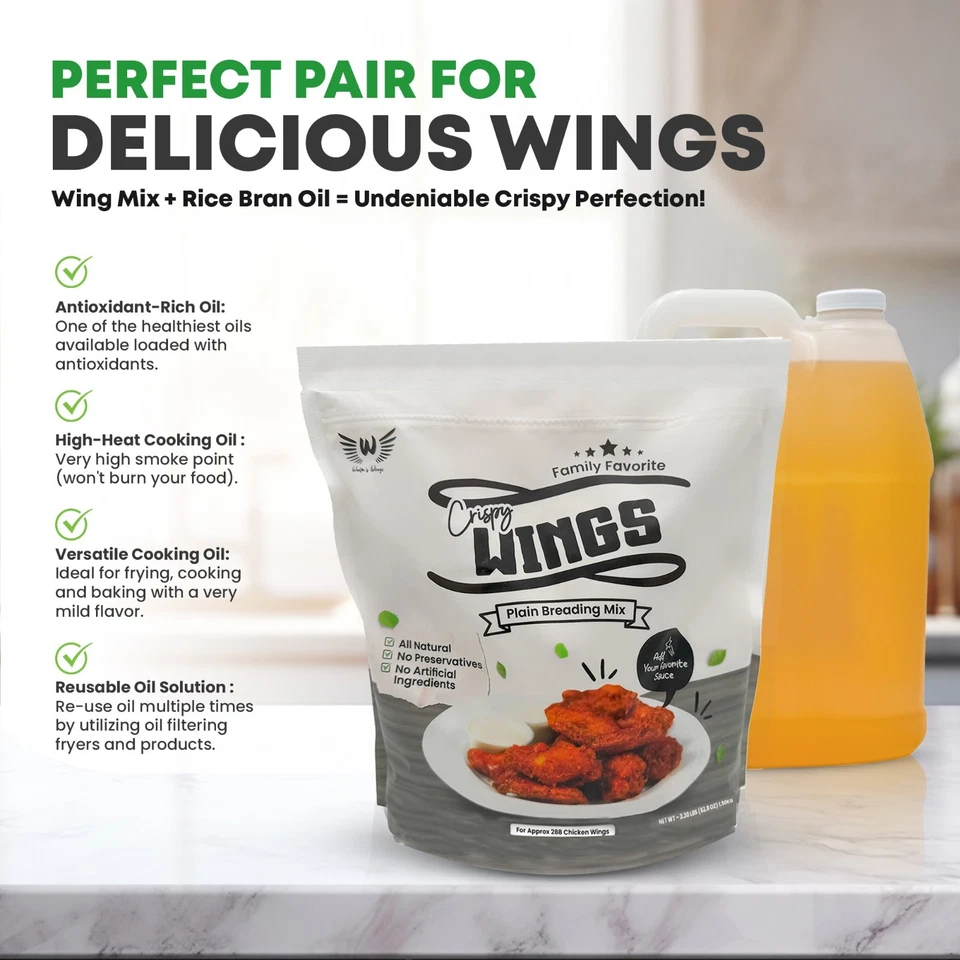 Aceite de salvado de arroz - 1 galón - Ideal para cocinar, hornear y freír Foto 3 de 4