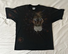 Vintage Hand Painted Monkey Or Lion T Shirt XXL Hanes Made In USA