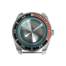 43mm Case Stainless Steel Case Light Blue Inner Shadow for NH35/36 Movement