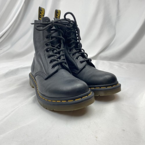 Dr Martens 1460 Size 8 Women’s Pascal Black Ankle 8 Holes Doc Boots Soft Leather