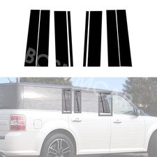 Car Side Door Window Panel Pillar Post Cover Trim Fit For Ford Flex 2009-2019