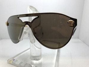 Versace Womens Sunglasses VE2161 1002F9 Gold//Brown Mirror Gold Aviator Authentic