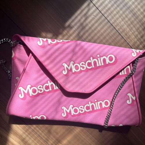 Borsa pochette Moschino x Barbie catena tracolla borsetta rosa USATA buone condizioni - Foto 11 di 13