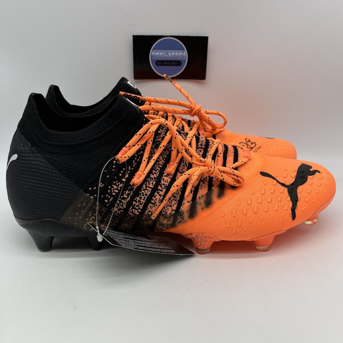 Puma Future Z 1.3 FG AG Soccer Cleats Orange Black Men's Puma Future Z 1.3 FG AG Soccer Cleats Orange Black Men's