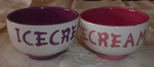 Set of 2 Ice Cream Bowls with Non-Skid Bases
