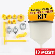 15x No-Spill Radiator Coolant Funnel Kit Automotive Repair Tools Cooling Systems