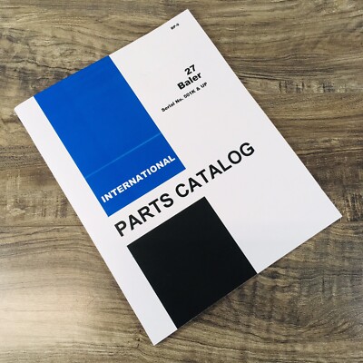 Farmall International 27 Baler Parts Manual Catalog Assembly Schematic 501K-Up