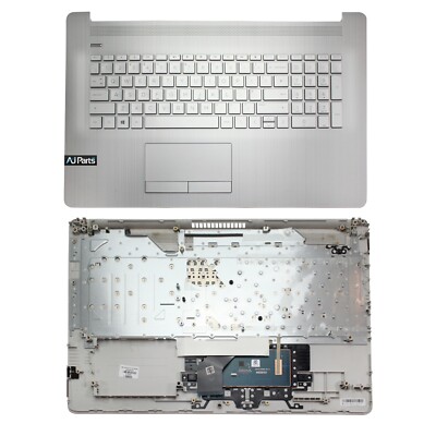 Original HP 17-BY3225NG Silber TouchPad Abdeckung Handauflage UK Tastatur