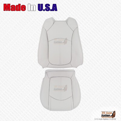 2008 2009 2010 2011 2012 GMC Acadia Driver Bottom & Top Leather Seat Cover Gray