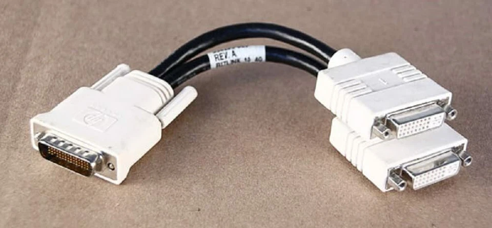 HP DMS-59 TO DUAL DVI-I Y SPLITTER ADAPTER VIDEO CABLE 338285-009 - Image 2 of 3