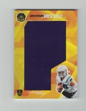 GRAYSON McCALL 2021 Super Glow 1st Ever ORANGE REFRACTOR JUMBO JERSEY RELIC Rare