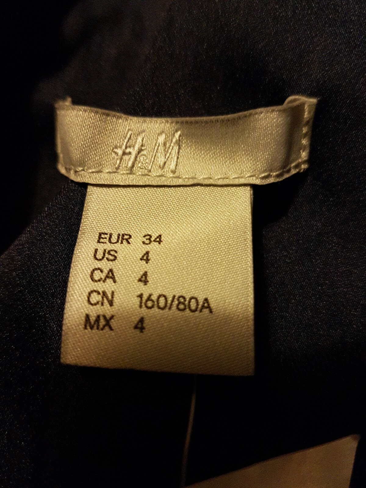 Navy Patterned Lined Dress Size 8 H&M BNWT thumbnail 4