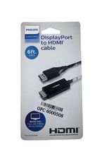 Philips 6' Display Port to HDMI Cable - Black