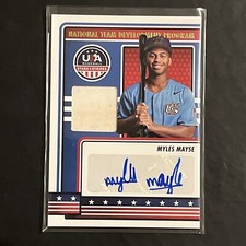 2023 USA Baseball Stars & Stripes MYLES MAYSE PATCH AUTO National Team - NTDP-MM