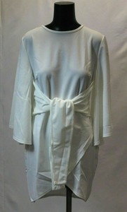 boohoo white wrap dress