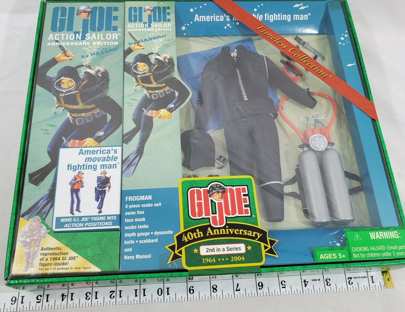 GI JOE 2003 Action Sailor, Timeless Edition, 40th Anniversary Factory Sealed