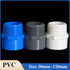 1/2" to 4" PVC Nipples Threaded Pipe Fittings Connector BSP Male Adapter