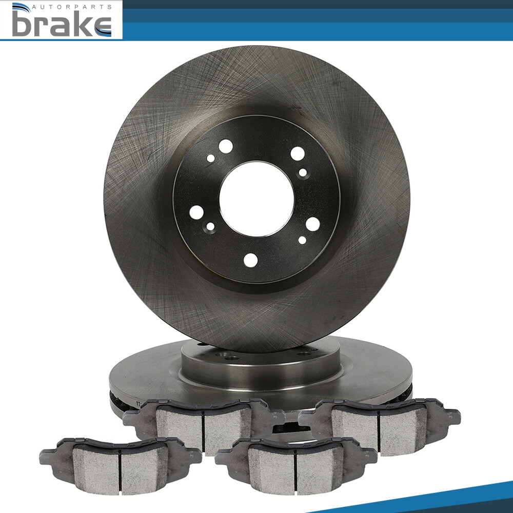 2011 Chrysler 200 Front Vented Brake Rotors 5-Lug Ceramic Pads Kit