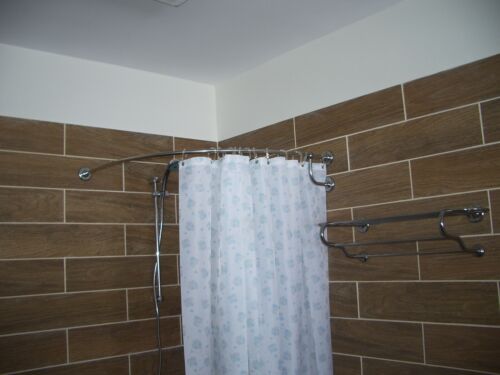 Curved Shower Curtain Rod Stainless, Bowed Curtain Rod For Showers