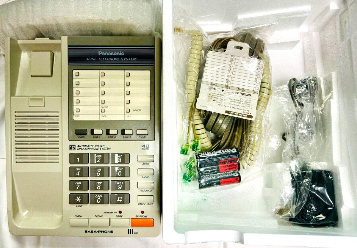 Panasonic KX-T3170 Integrated Telephone System White, 3 Line - New