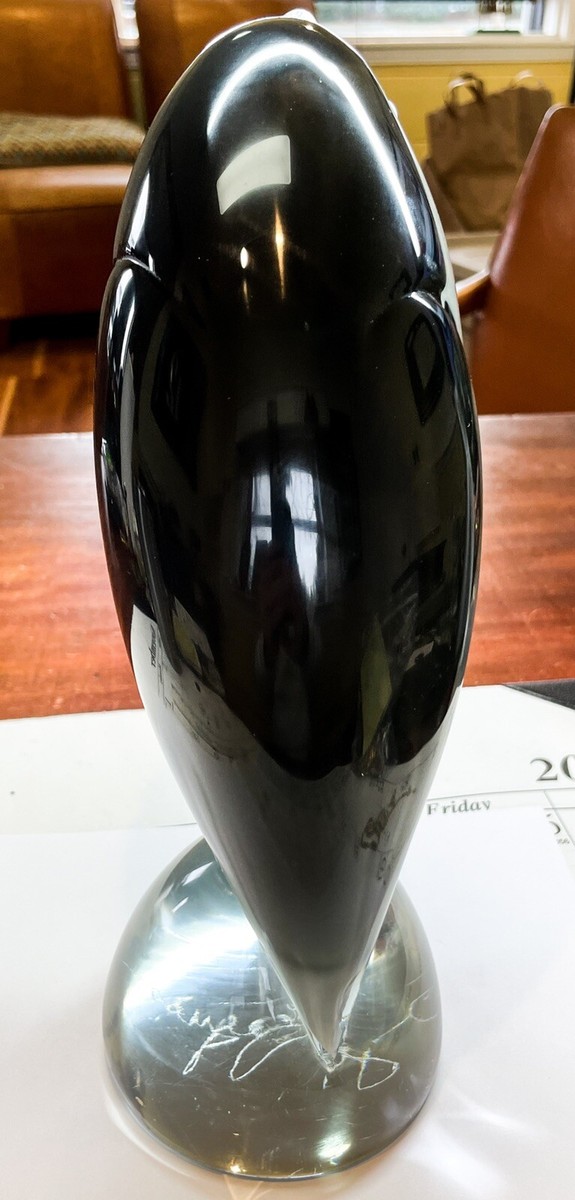 Vintage Livio Seguso Signed Large Grosbeak Murano Glass Sculpture