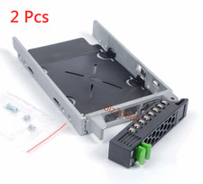 2 Pack Fujitsu Primergy SATA SAS 2.5" Drive Caddy TX200 S5 S6 S7 S8 A3C40101974