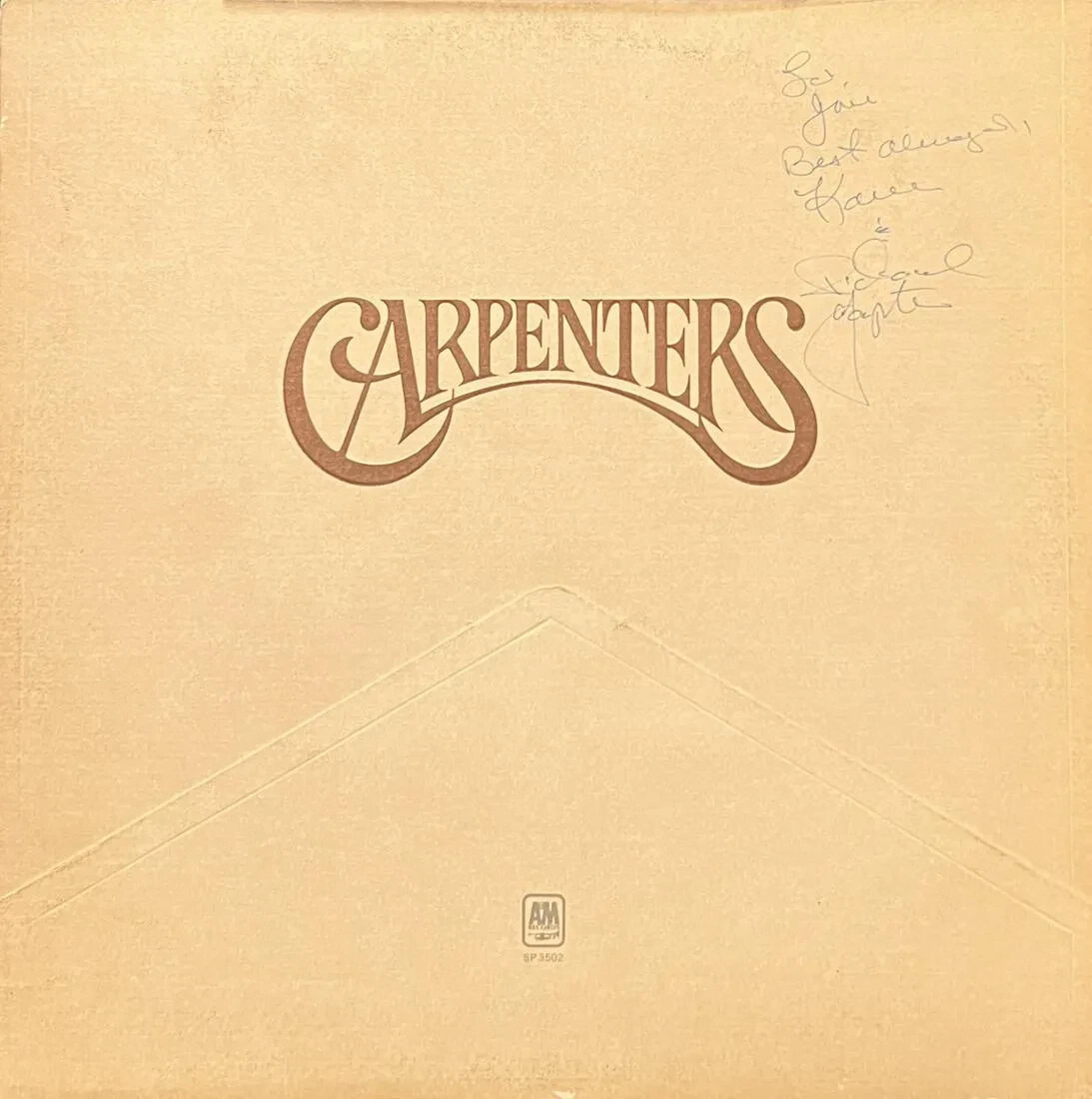 The Carpenters Band Signed LP Album Cover ICZ Autograph COA Karen