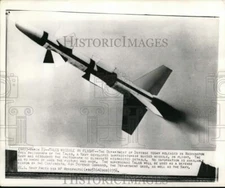 1956 Press Photo Surface-to-air missile Talos in flight - piw05416