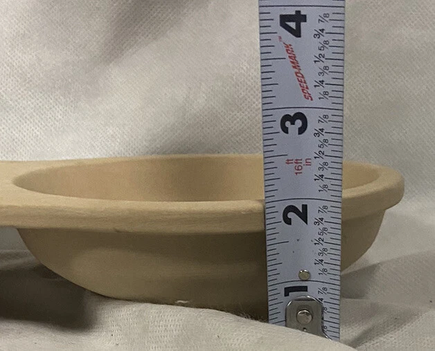 Pampered Chef Double Bowl Egg Cooker 11 5/8-Inch Stoneware Baker 5161