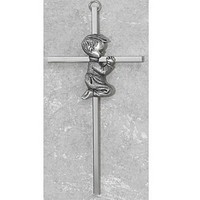Silver Boy Cross Decor Gift Religious 6 Inch, New, Free Shipping on sale Silver Boy Cross Decor Gift Religious 6 Inch, New, Free Shipping on sale