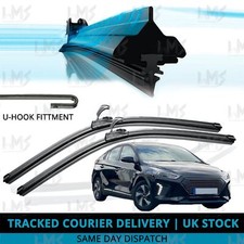 For Hyundai Ioniq 2017-2024 Front Windscreen 26" 18" Flat Aero Wiper Blades Set